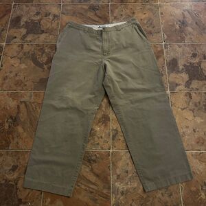 Columbia Sportswear Pants Mens Size 38 Green Flat Front Straight Leg Pockets
